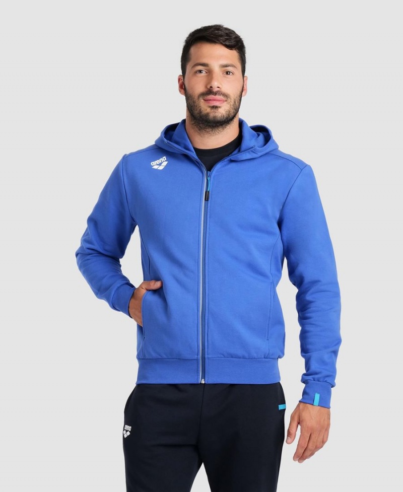 Veste Arena Team Encapuchonné Panel Bleu Femme | SAB-94050390