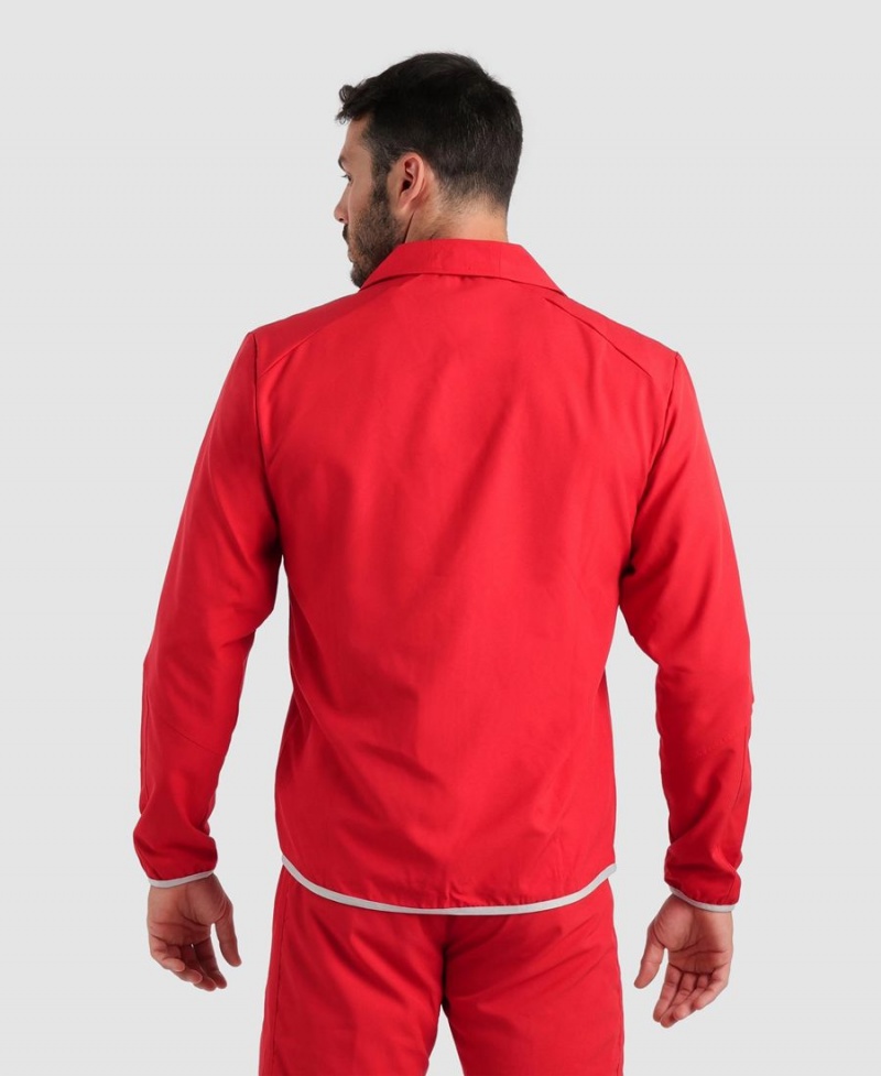 Veste Arena Team Sports Panel Rouge Femme | FFP-21147769