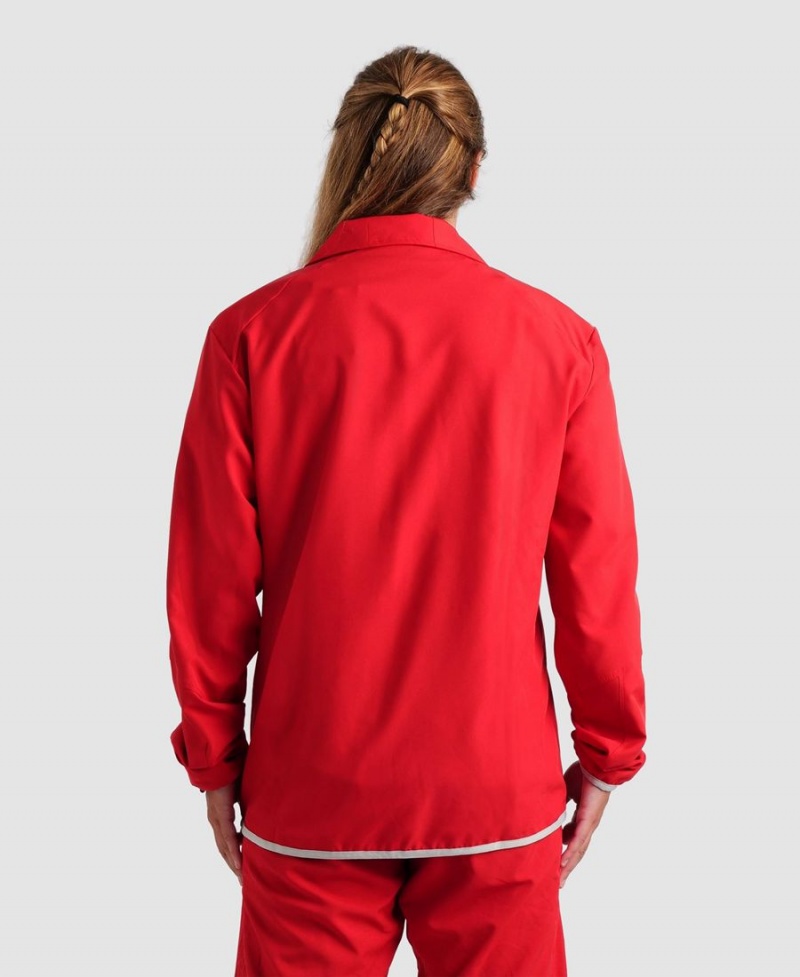 Veste Arena Team Sports Panel Rouge Femme | FFP-21147769