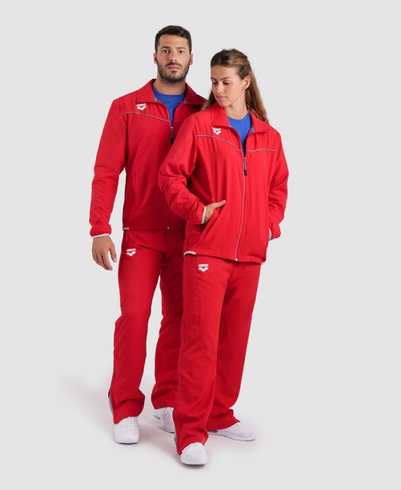 Veste Arena Team Sports Panel Rouge Femme | FFP-21147769