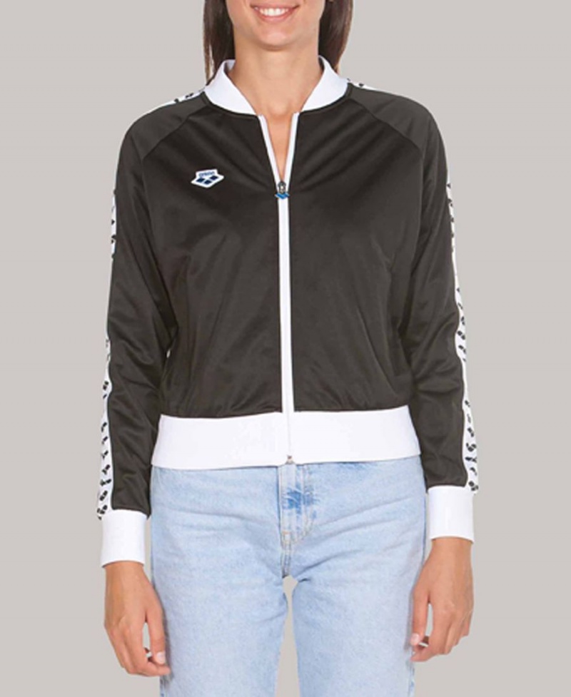 Veste Arena Relax IV Team Full-Zip Noir Blanche Femme | REL-59766367