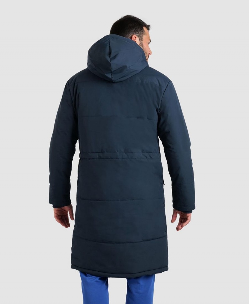 Veste Arena Team Parka Solid Bleu Marine Femme | MUU-82695929