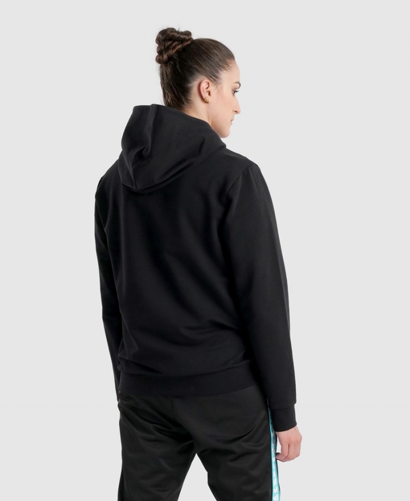 Sweat a Capuche Arena Diamonds Solid Noir Blanche Femme | XSW-11246504