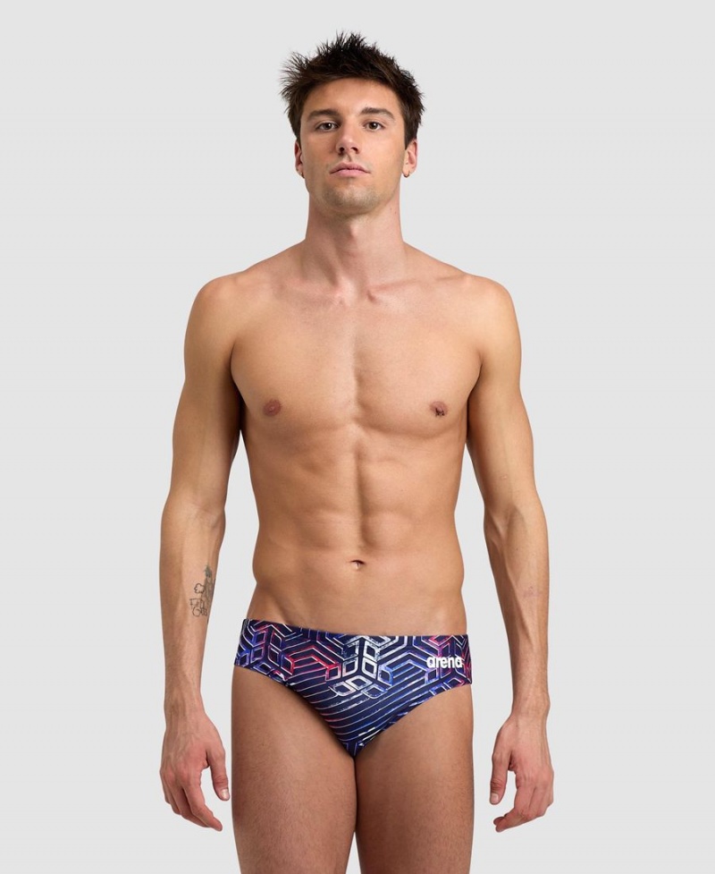 Slip de Bain Arena Kikko Pro Bleu Rouge Homme | ARN-59571820