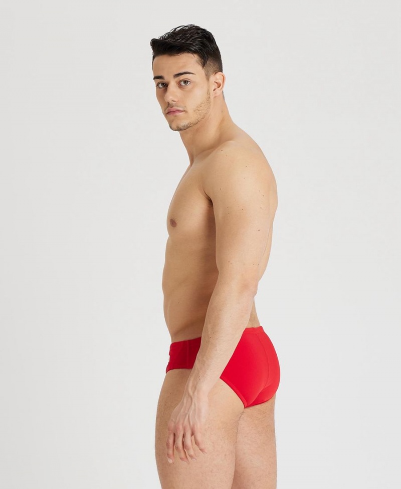 Slip de Bain Arena Team Solid D'eau Polo Rouge Homme | RJI-25833643