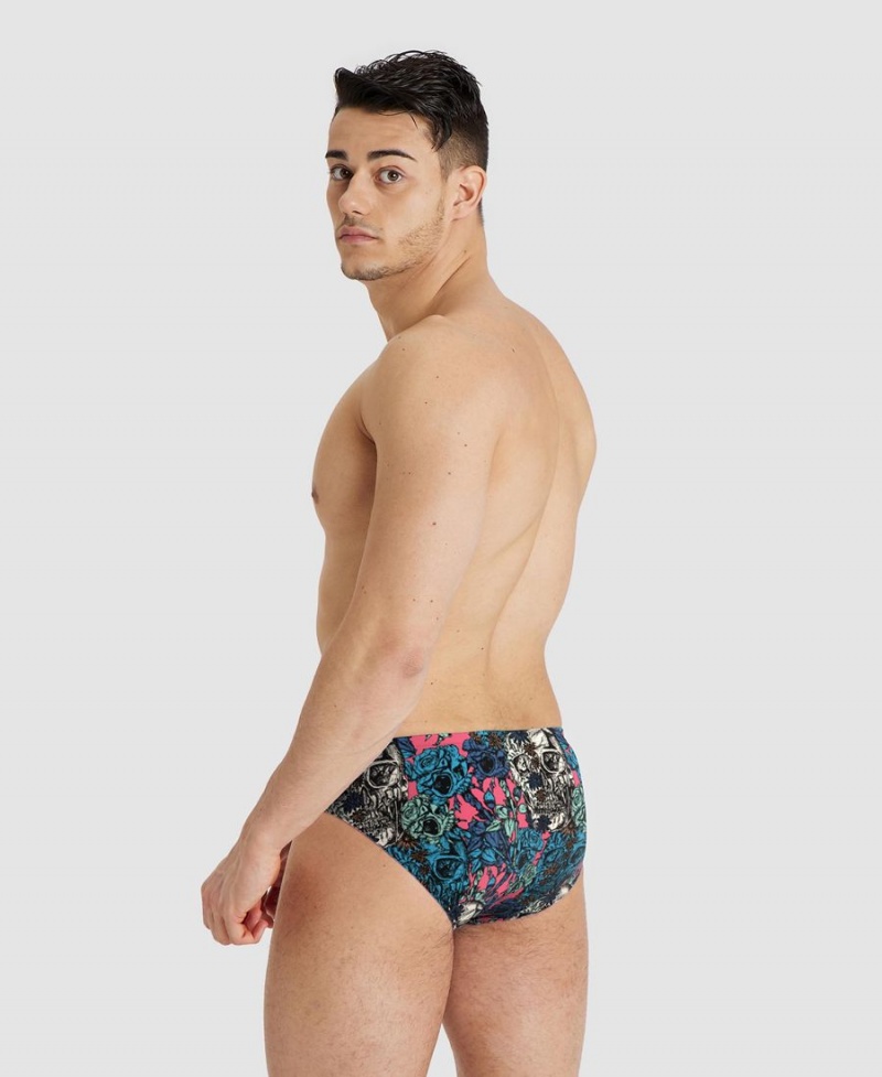 Slip de Bain Arena Drew Kibler Collection Bleu Multicolore Homme | ZUK-43432290