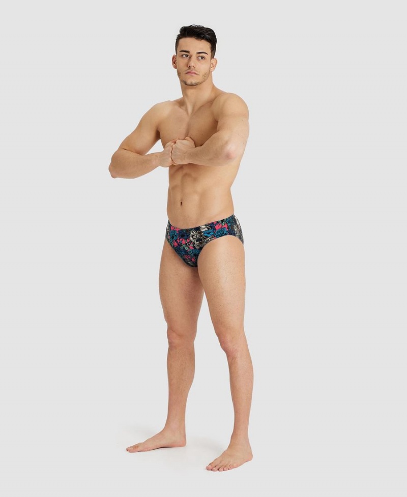 Slip de Bain Arena Drew Kibler Collection Bleu Multicolore Homme | ZUK-43432290