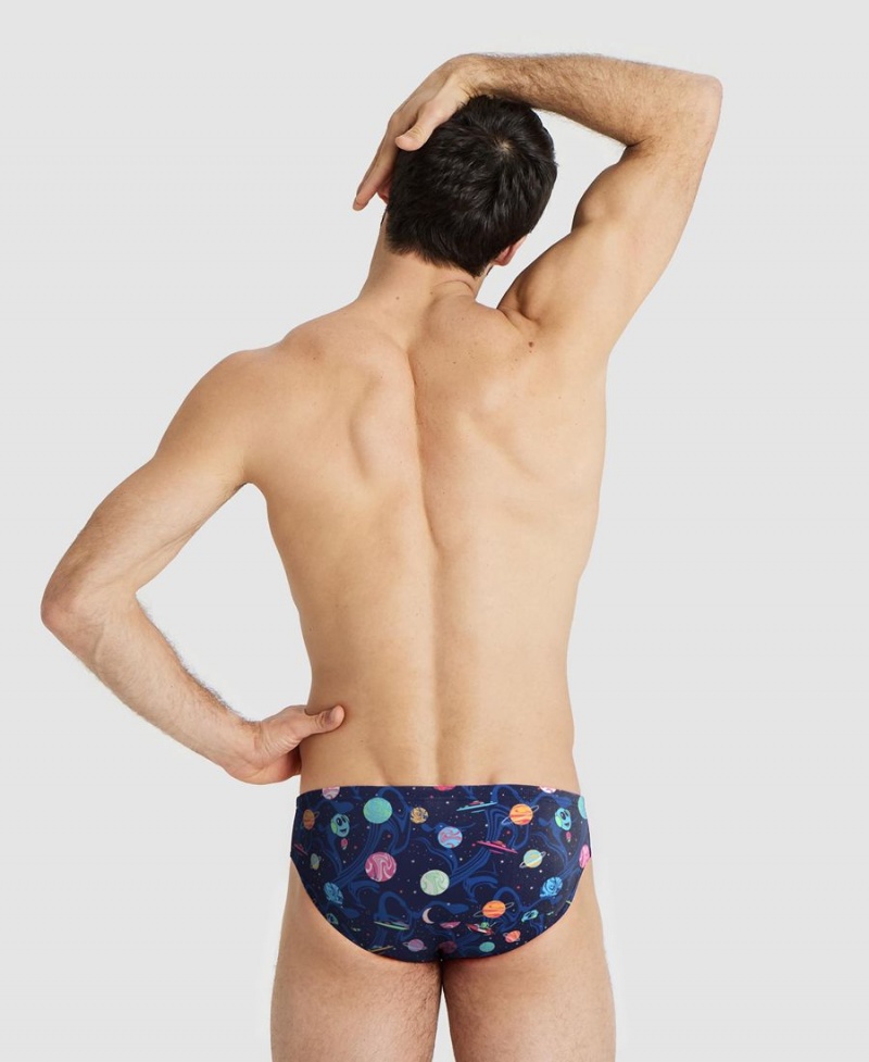 Slip de Bain Arena Drew Kibler Collection Bleu Marine Multicolore Homme | QIC-71675059