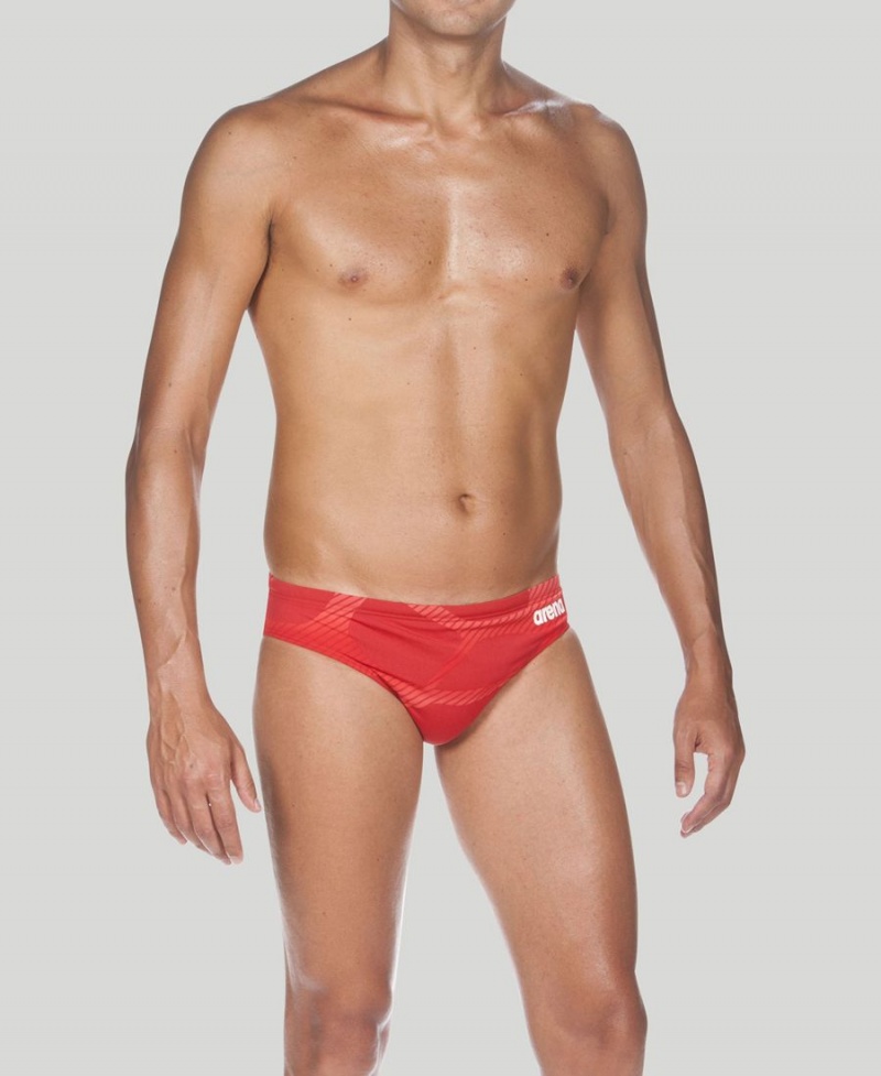 Slip de Bain Arena Spider Rouge Homme | FUG-70513278