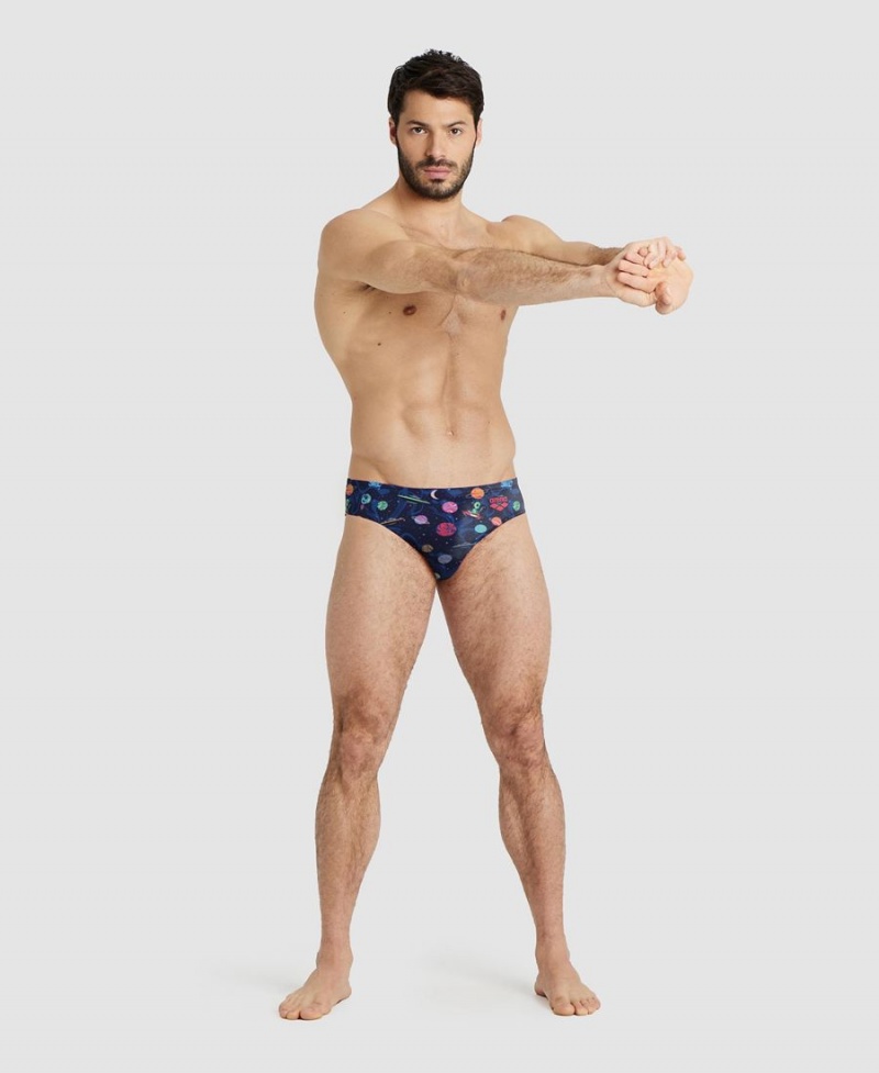 Slip de Bain Arena Drew Kibler Collection Bleu Marine Multicolore Homme | QIC-71675059