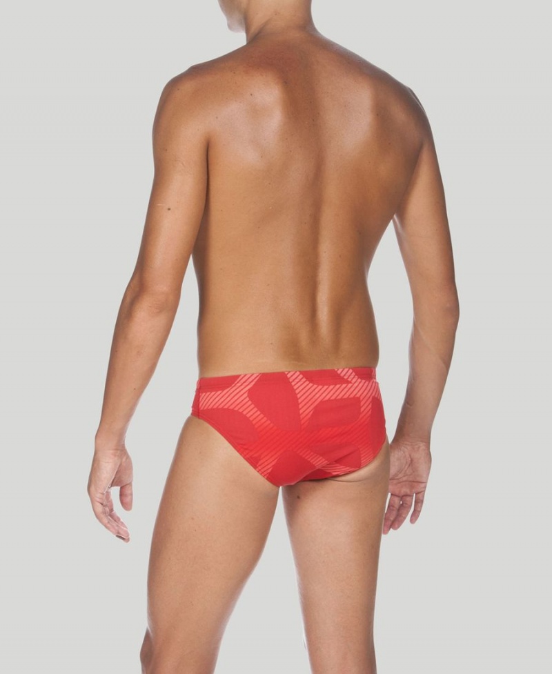 Slip de Bain Arena Spider Rouge Homme | FUG-70513278