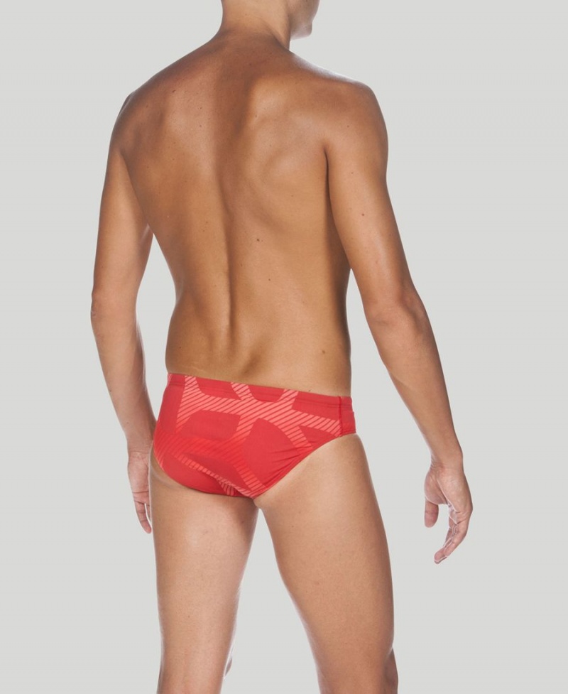 Slip de Bain Arena Spider Rouge Homme | FUG-70513278