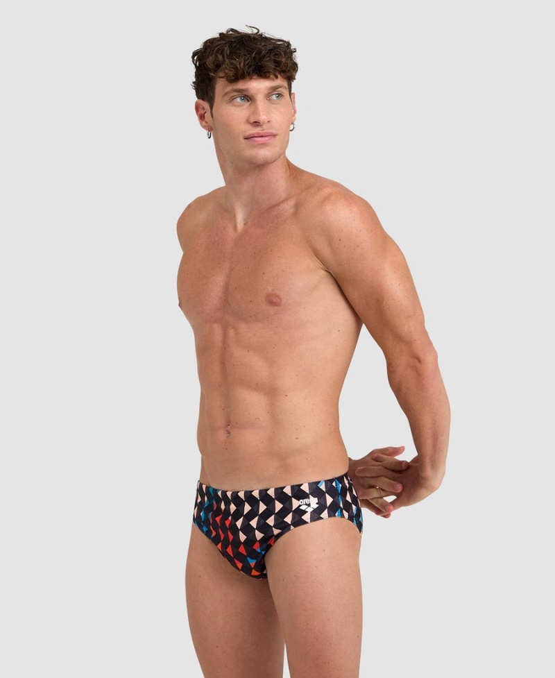 Slip de Bain Arena Carnival Noir Multicolore Homme | QQJ-11711612