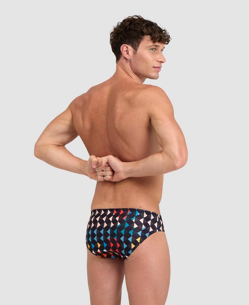 Slip de Bain Arena Carnival Noir Multicolore Homme | QQJ-11711612