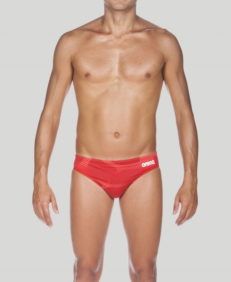 Slip de Bain Arena Spider Rouge Homme | FUG-70513278