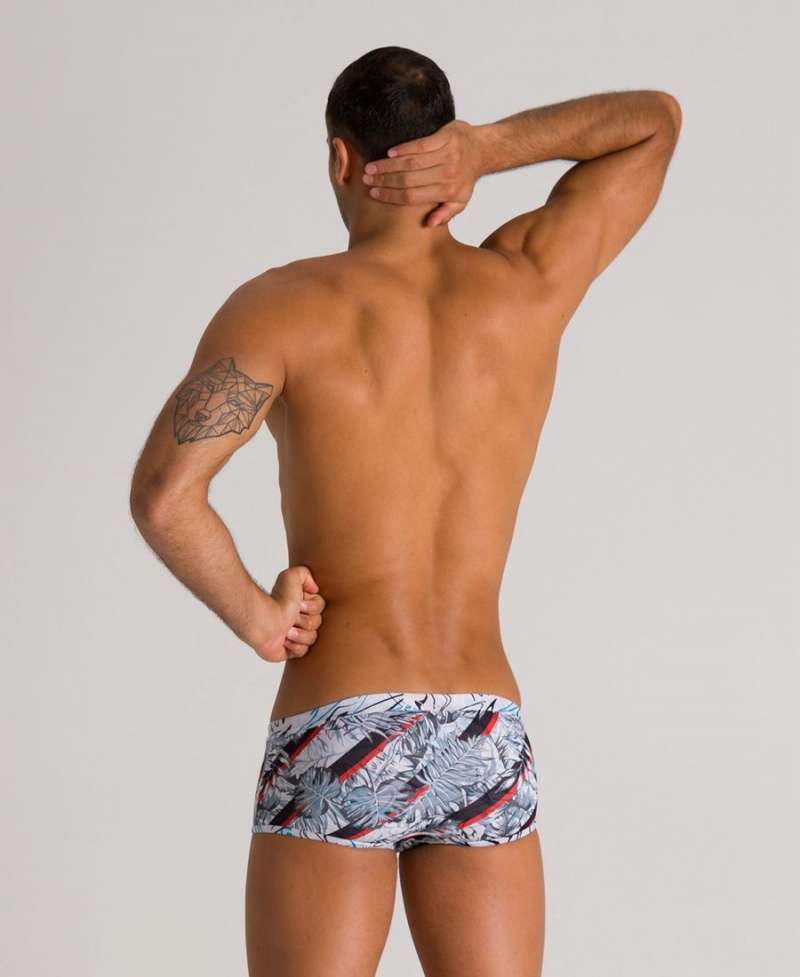 Slip de Bain Arena Floral Reversible Low Taille Noir Multicolore Homme | WFQ-07008630