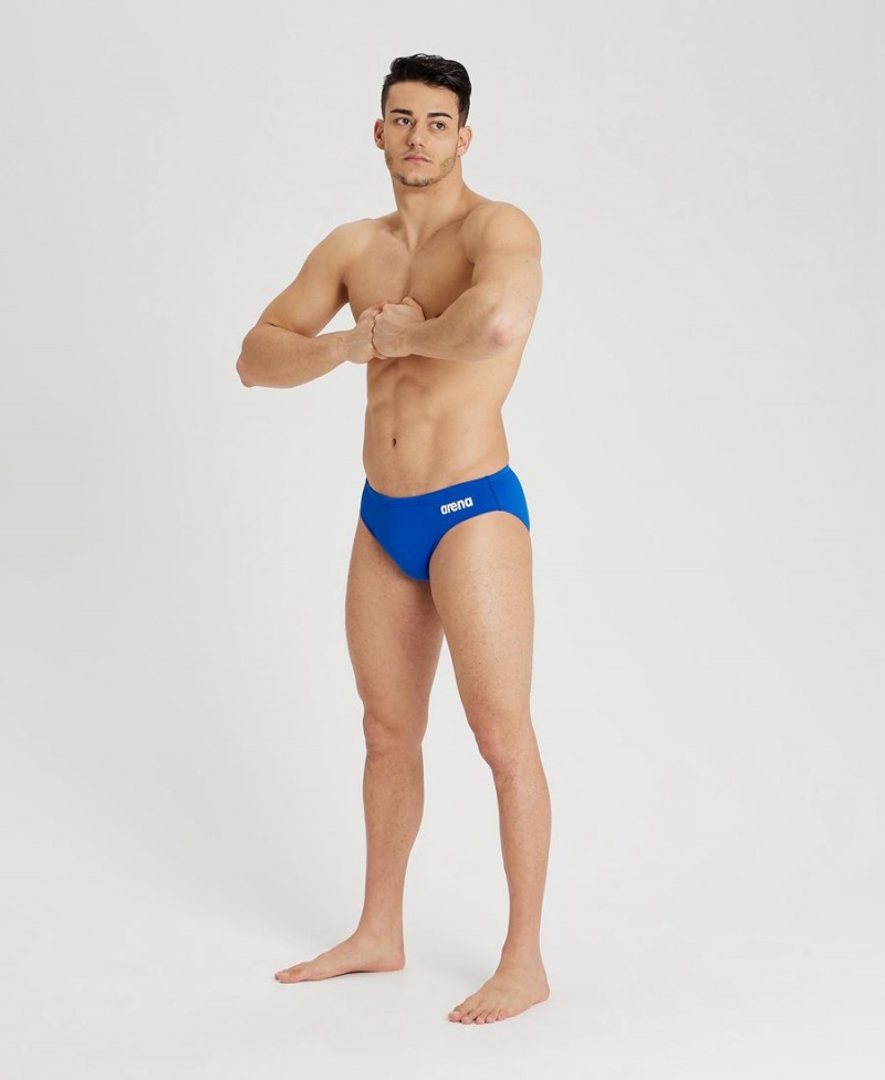 Slip de Bain Arena Team Solid Bleu Blanche Homme | ALO-47561644