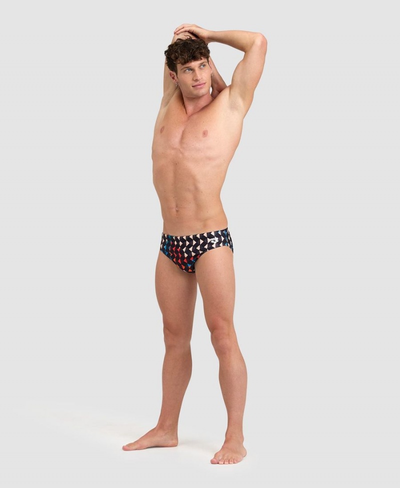 Slip de Bain Arena Carnival Noir Multicolore Homme | QQJ-11711612