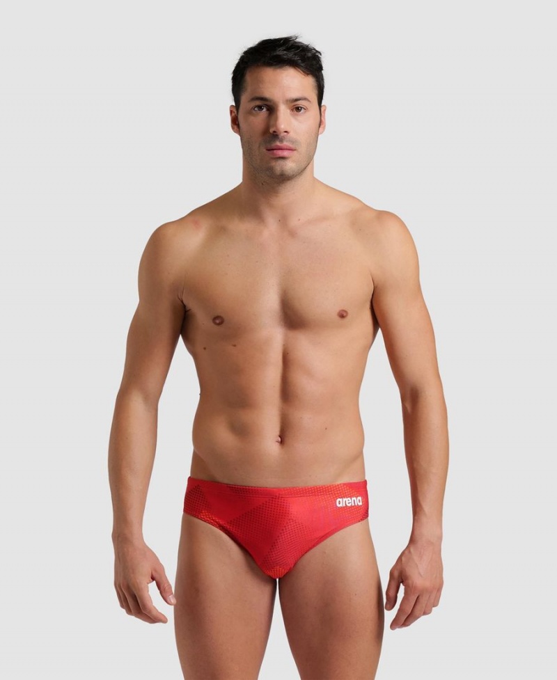 Slip de Bain Arena Halftone Rouge Homme | SER-67463481