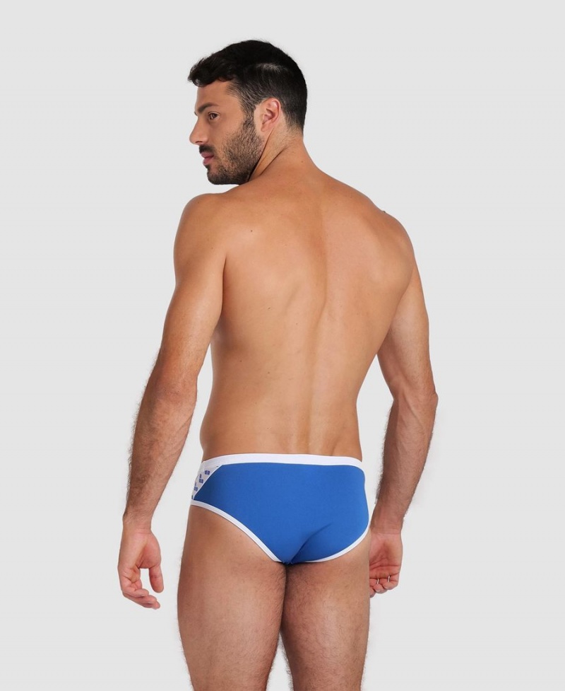 Slip de Bain Arena Icons Bleu Blanche Homme | HUR-10782089