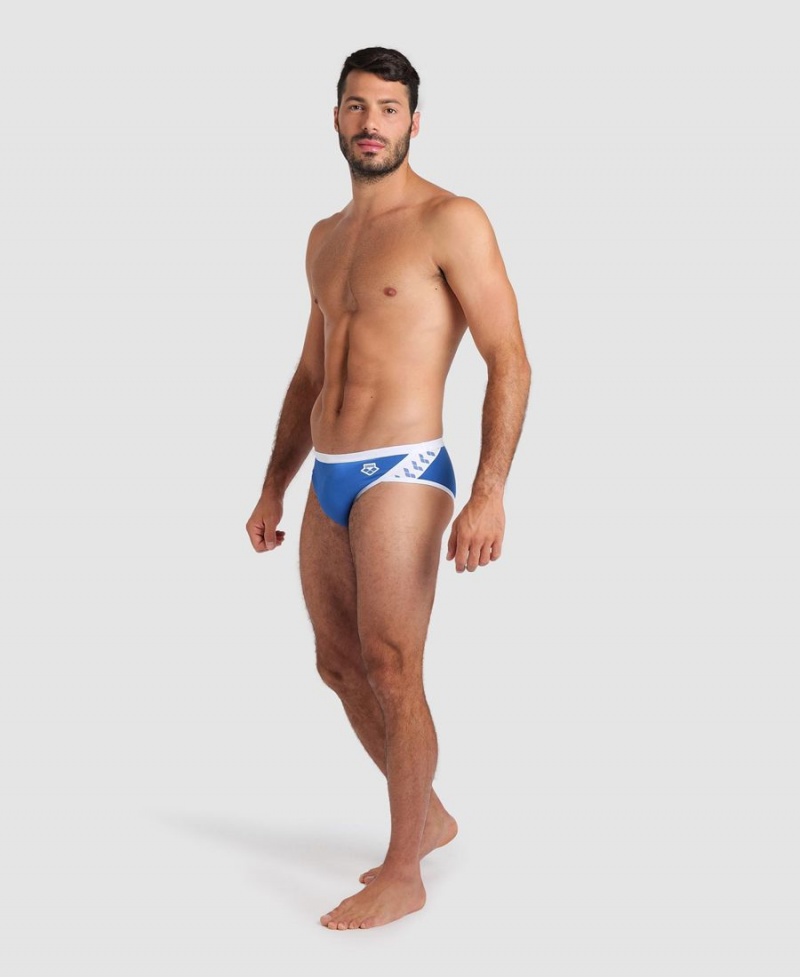 Slip de Bain Arena Icons Bleu Blanche Homme | HUR-10782089