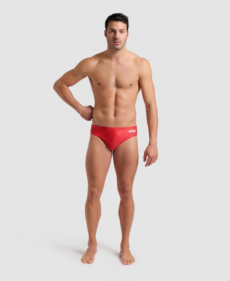 Slip de Bain Arena Halftone Rouge Homme | SER-67463481