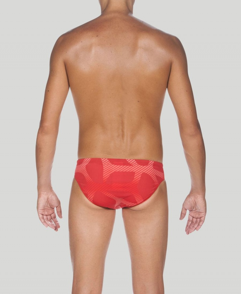 Slip de Bain Arena Spider Rouge Homme | FUG-70513278