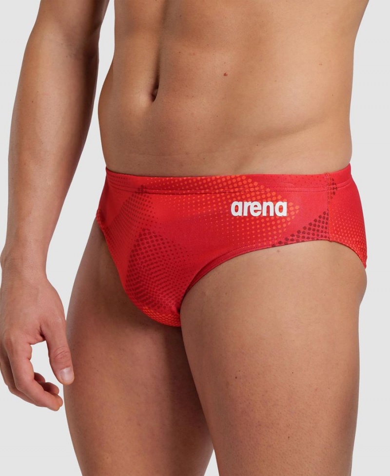 Slip de Bain Arena Halftone Rouge Homme | SER-67463481