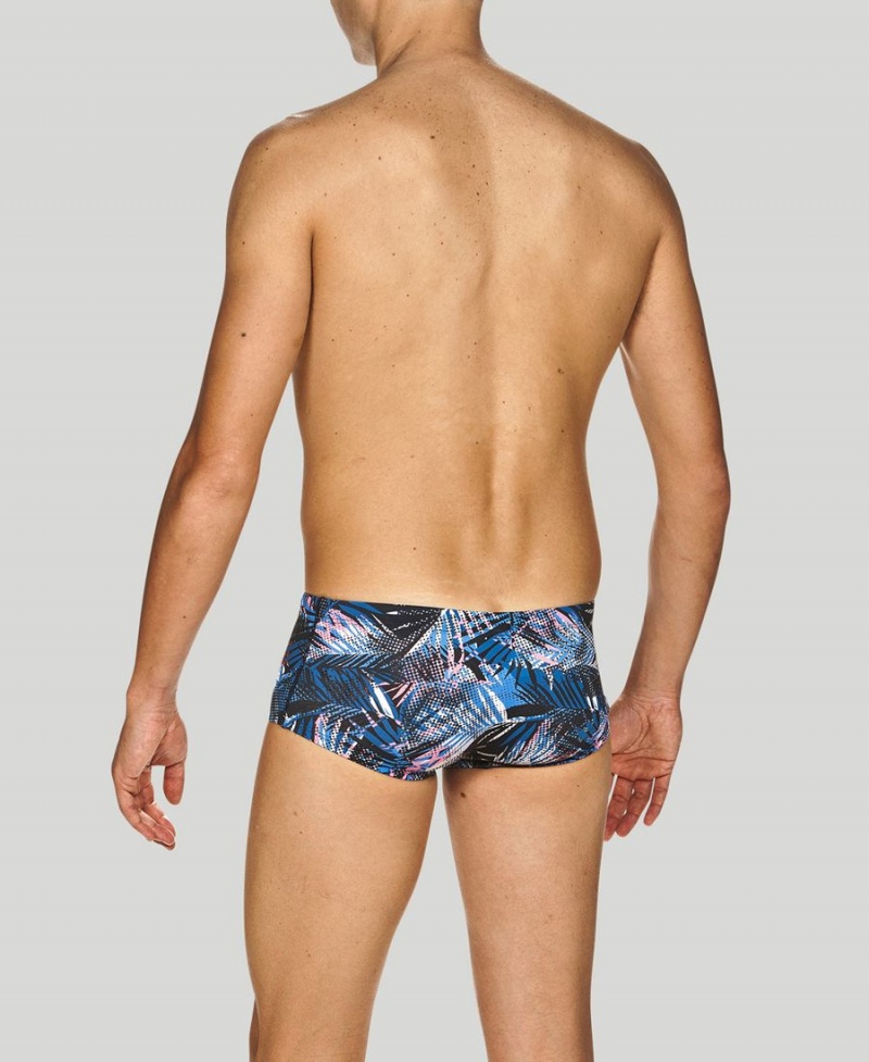 Slip de Bain Arena Floral Allover Square Bleu Marine Multicolore Homme | VRU-23698536