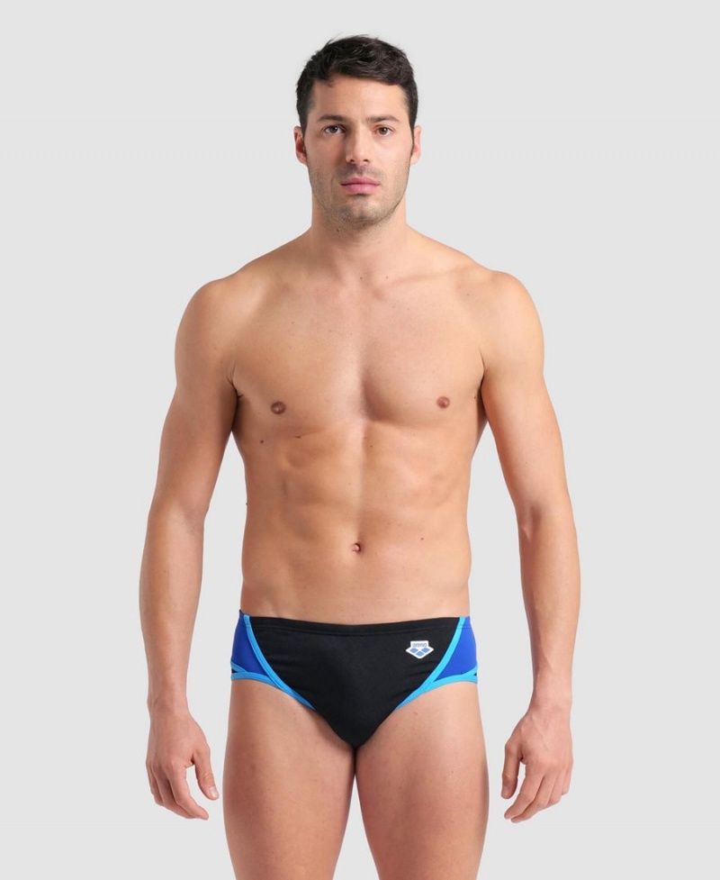 Slip de Bain Arena Icons Panels Noir Bleu Rouge Homme | JUB-06350741