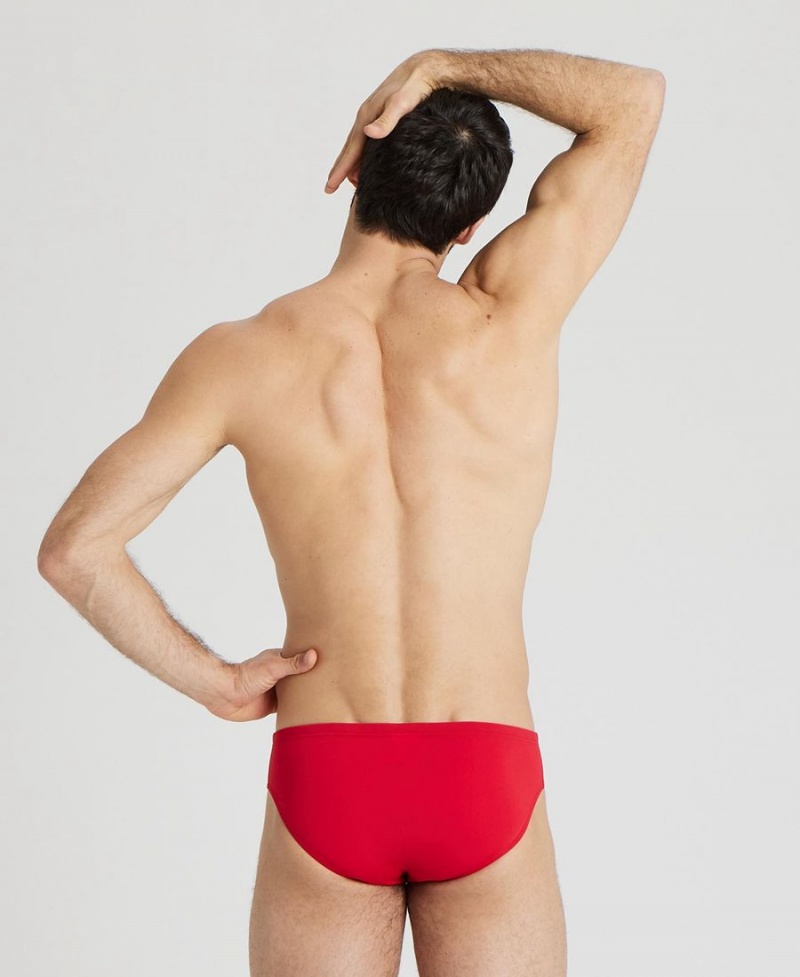 Slip de Bain Arena Team Solid Rouge Blanche Homme | ATF-70623883