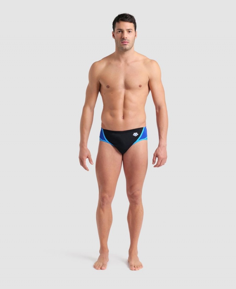 Slip de Bain Arena Icons Panels Noir Bleu Rouge Homme | JUB-06350741