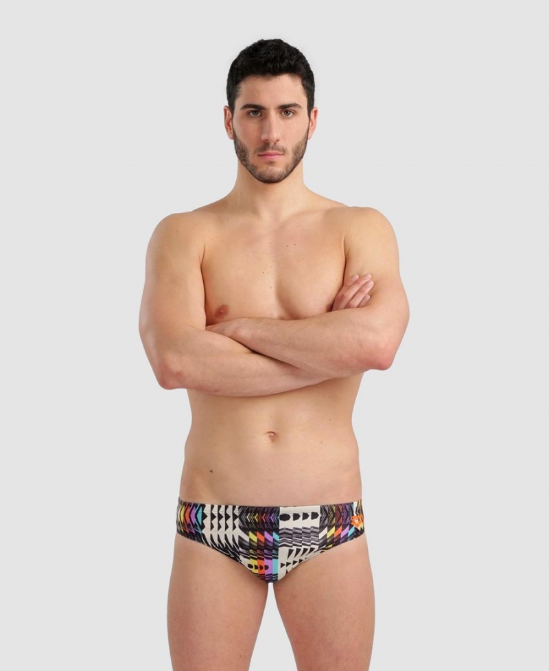 Slip de Bain Arena Allover Noir Multicolore Homme | FTO-98292478