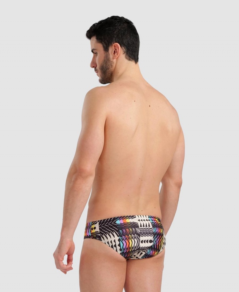 Slip de Bain Arena Allover Noir Multicolore Homme | FTO-98292478