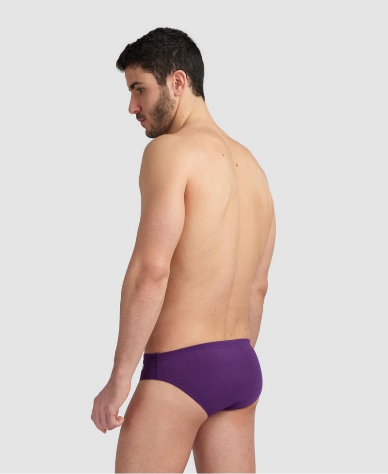 Slip de Bain Arena Team Solid Violette Blanche Homme | YLX-61617544