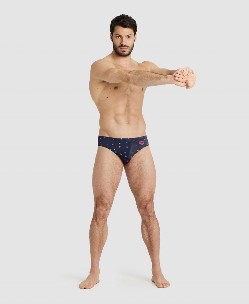 Slip de Bain Arena Drew Kibler Collection Bleu Marine Multicolore Homme | KNF-18754371