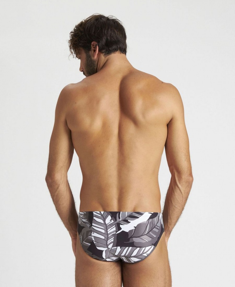 Slip de Bain Arena Tropicals Noir Multicolore Homme | TZF-55121560