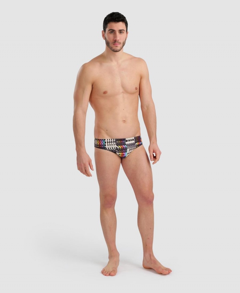 Slip de Bain Arena Allover Noir Multicolore Homme | FTO-98292478