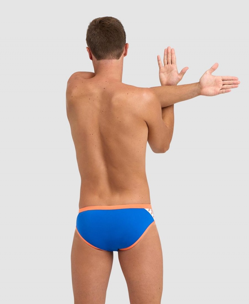 Slip de Bain Arena Icons Bleu Orange Homme | IKM-88871887