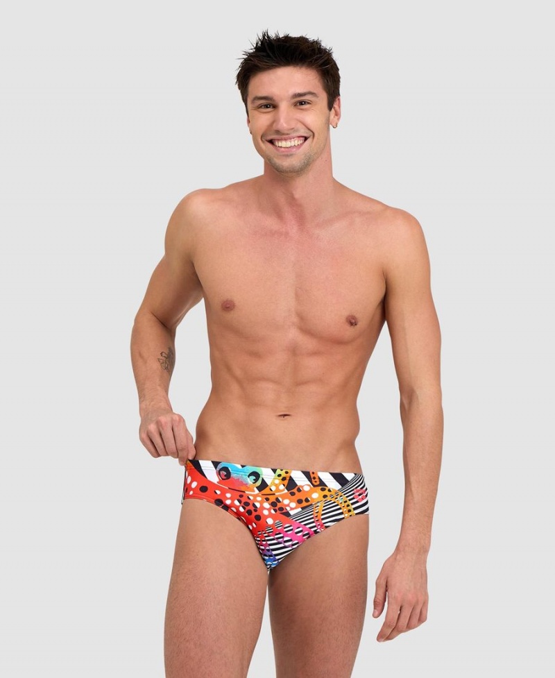 Slip de Bain Arena Crazy Noir Multicolore Homme | SUW-65444885