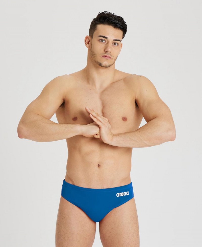 Slip de Bain Arena Team Solid D'eau Polo Bleu Homme | EYL-41100018