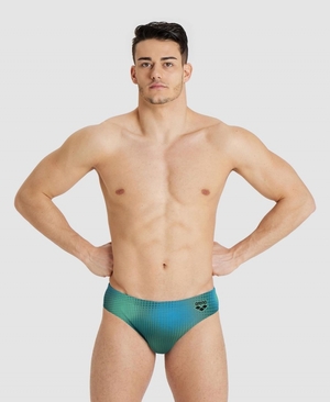 Slip de Bain Arena Drew Kibler Collection Vert Multicolore Homme | JIH-45165322