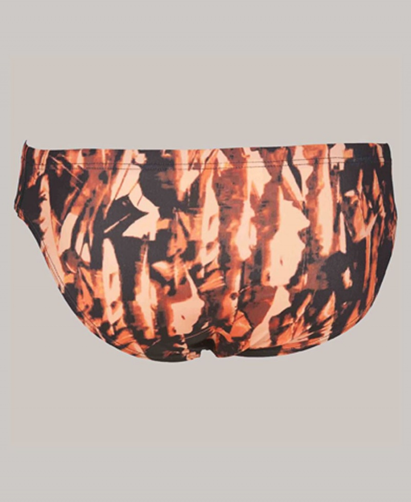 Slip de Bain Arena Painted Orange Homme | YEG-12347068