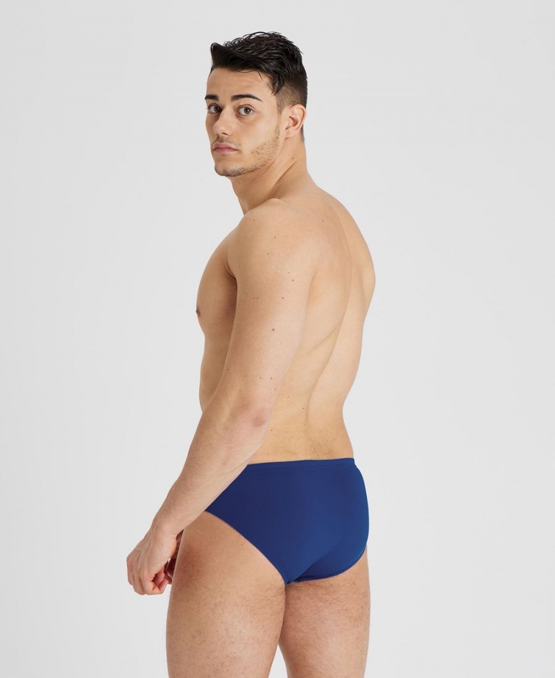 Slip de Bain Arena Team Solid Bleu Marine Blanche Homme | KGY-02294674