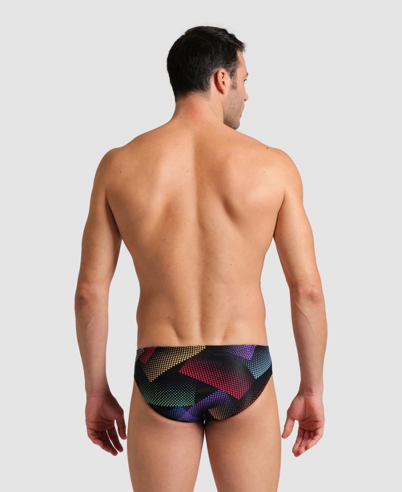 Slip de Bain Arena Halftone Noir Multicolore Homme | OGF-46119068