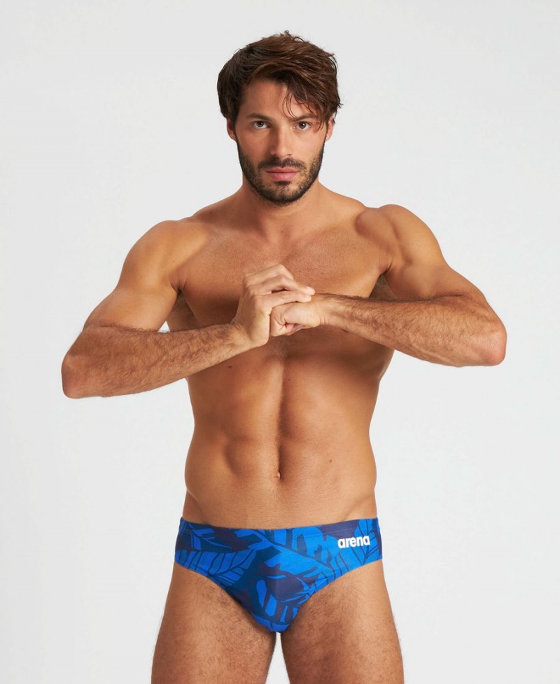 Slip de Bain Arena Tropicals Bleu Marine Multicolore Homme | GNK-78107450