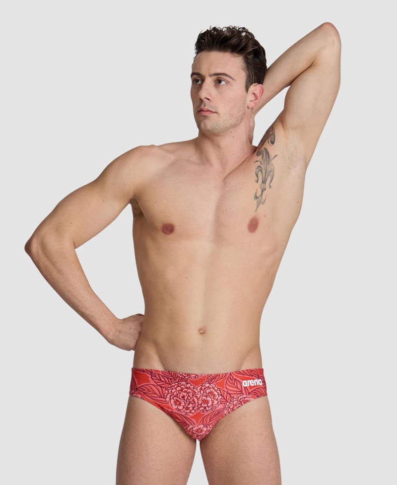 Slip de Bain Arena Hydrange Bouquet Rouge Homme | UAD-50987129