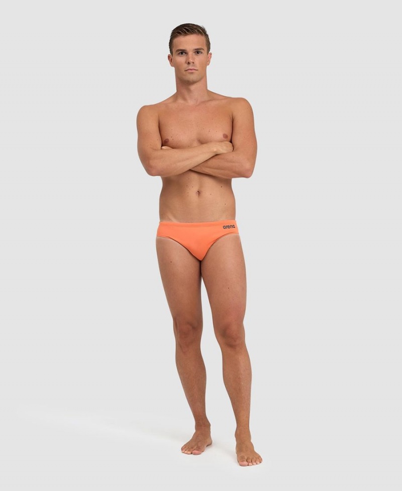 Slip de Bain Arena Team Solid Orange Grise Homme | FTK-59688299