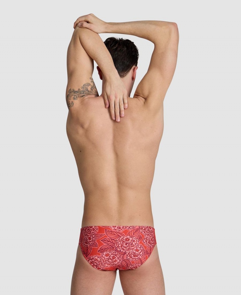 Slip de Bain Arena Hydrange Bouquet Rouge Homme | UAD-50987129