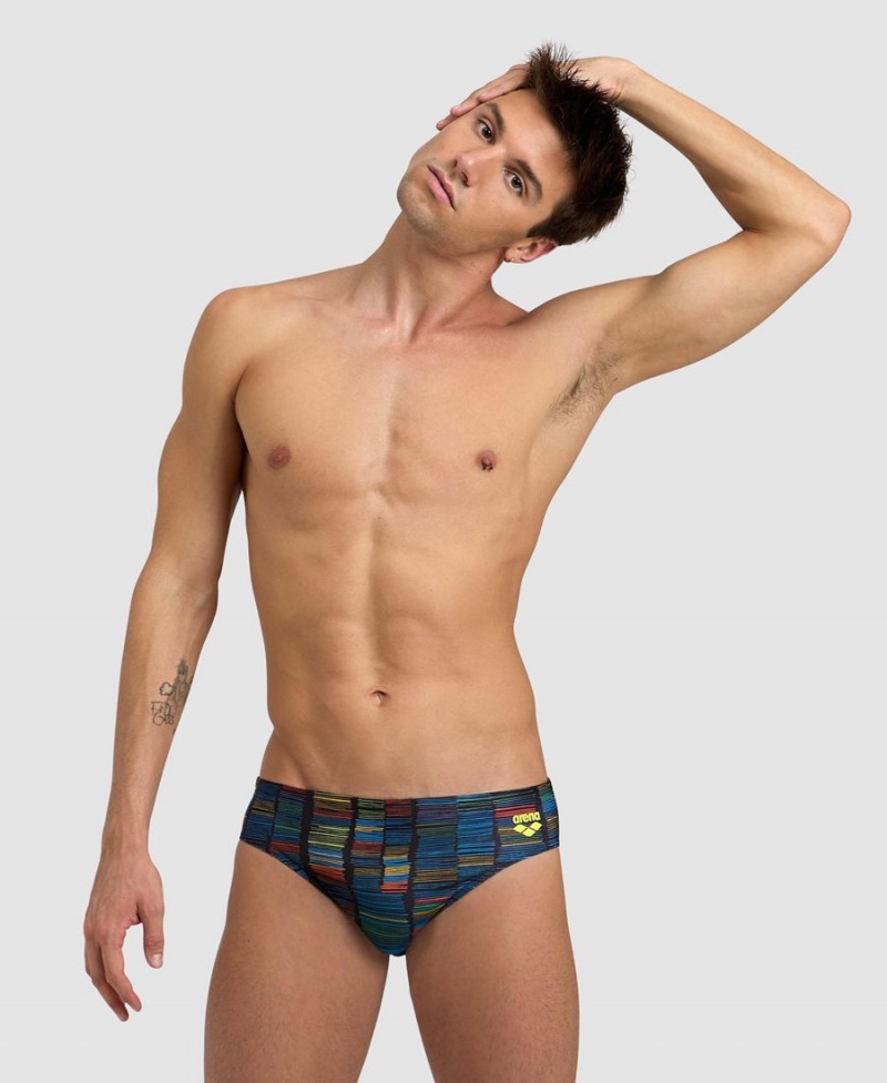 Slip de Bain Arena Slow Motion Noir Multicolore Homme | DAA-85844072